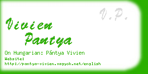 vivien pantya business card